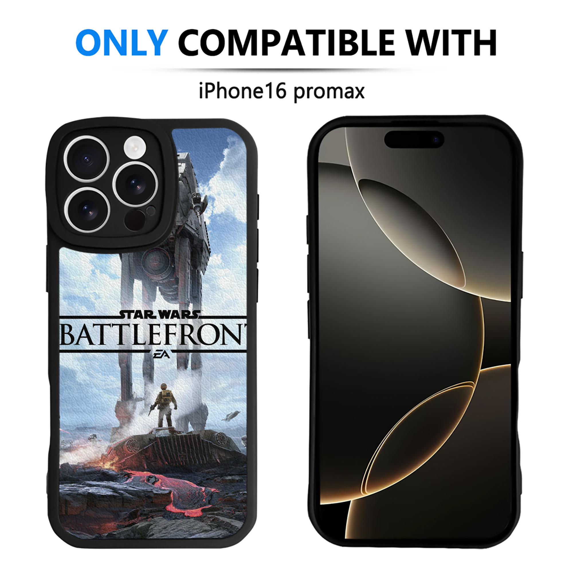 （画像用） スター・ウォーズ Star Wars 【iPhone 16シリーズ対応】シリコンスマホケース（レザー調） 材質：シリコン